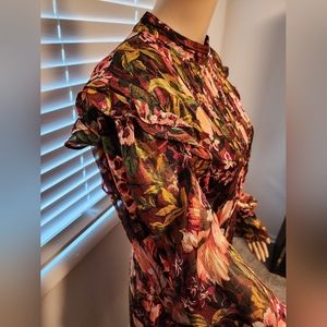 Topshop floral print dress